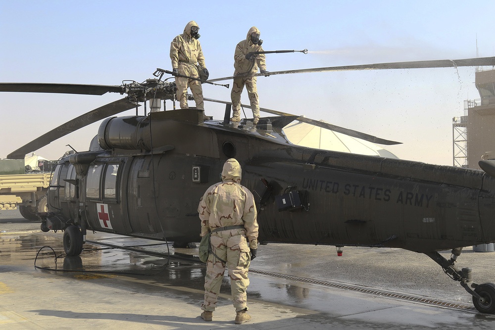 Decontamination exercise increases combat readiness at Camp Buehring