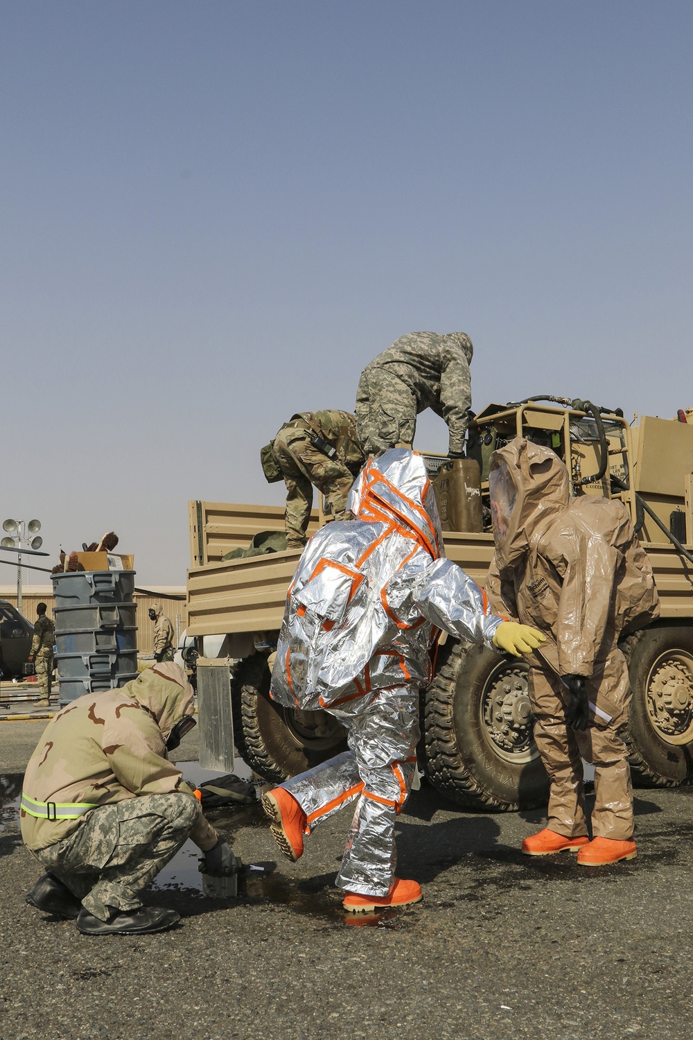 Decontamination exercise increases combat readiness at Camp Buehring