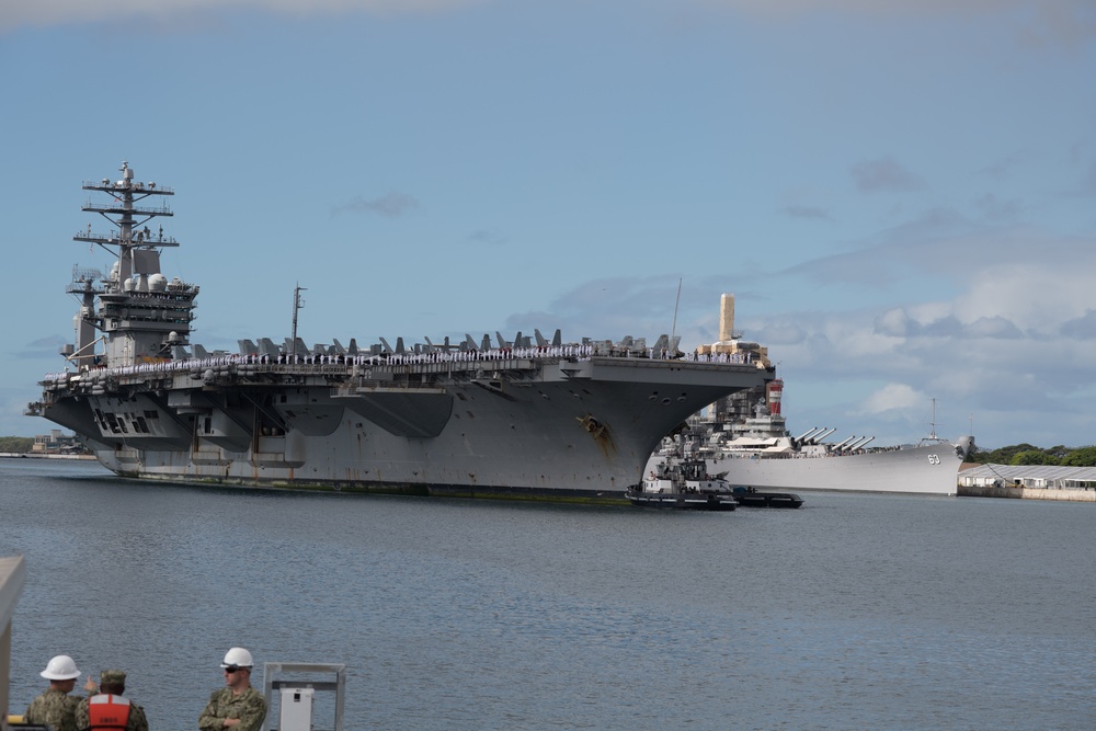 USS Nimitz Arrives at Joint Base Pearl Harbor-Hickam.