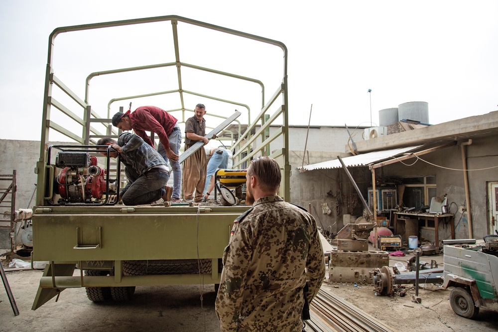 German army constructs chemical, biological, radiological and nuclear prototype truck in Erbil