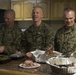 Headquarters and Support Battalion Leadership hosts Thanksgiving in the Barracks, MCIPAC-MCB Commanding General, Brig. Gen. Rock Jr. takes part