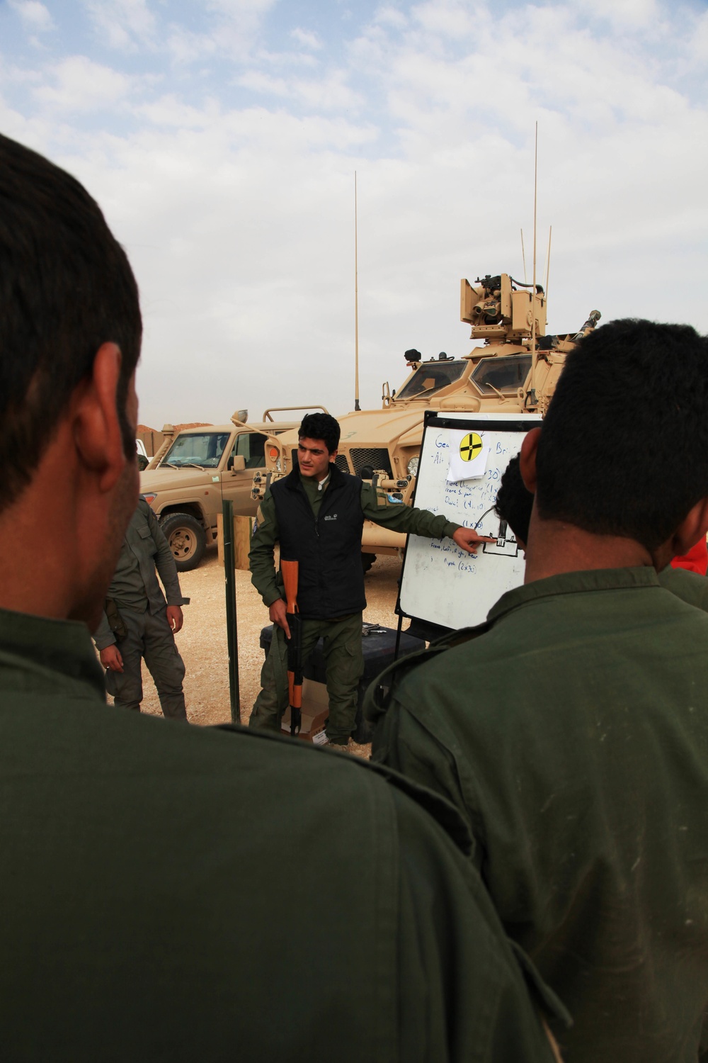 Members of the Raqqah Internal Security Force's Quick Reaction Force conduct marksmenship training