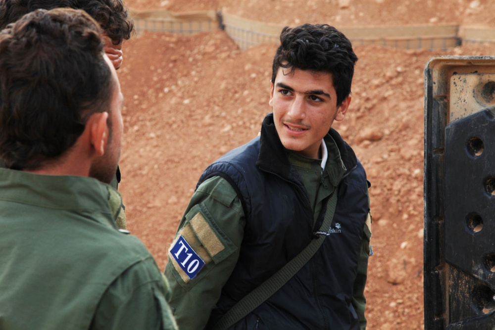 Members of the Raqqah Internal Security Force's Quick Reaction Force conduct marksmenship training