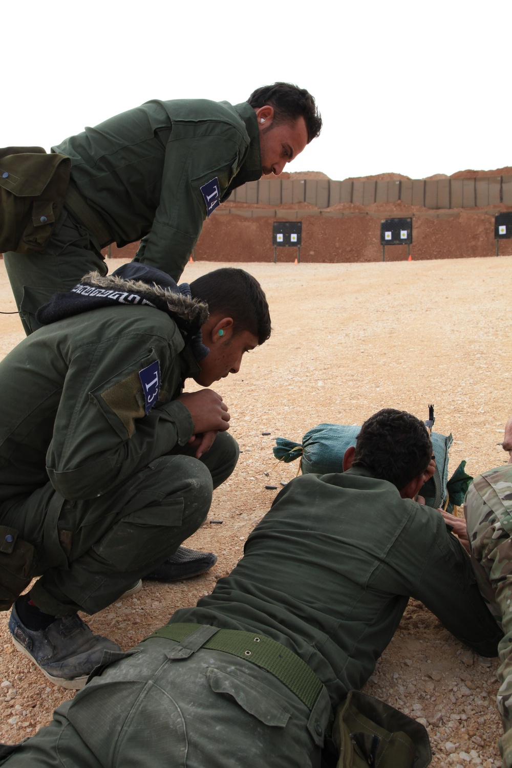 Members of the Raqqah Internal Security Force's Quick Reaction Force conduct marksmenship training