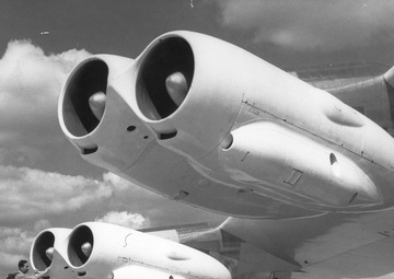 Tinker Celebrates 75 Years: Pratt &amp; Whitney J57 turbojet engine profile