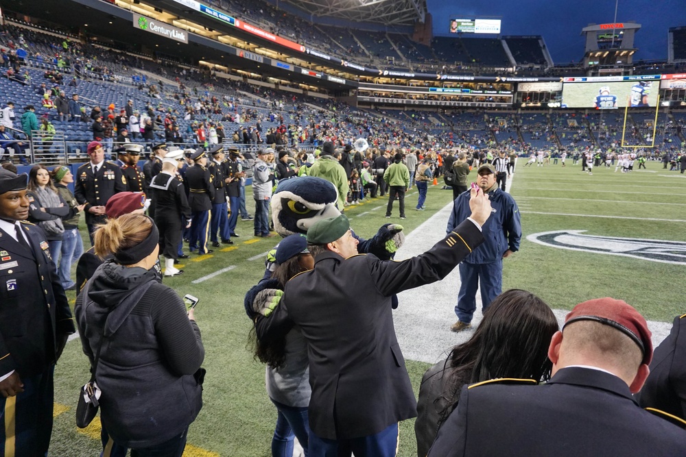 1st SFG (A) Seahawks Participate in National Anthem