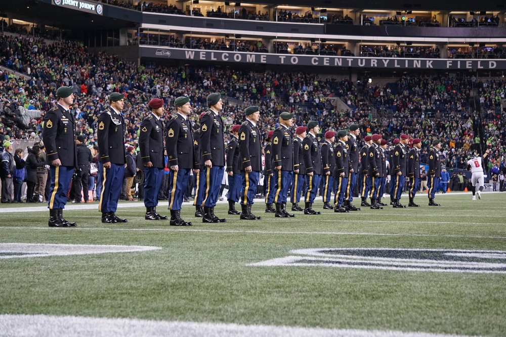 1st SFG (A) Seahawks Participate in National Anthem