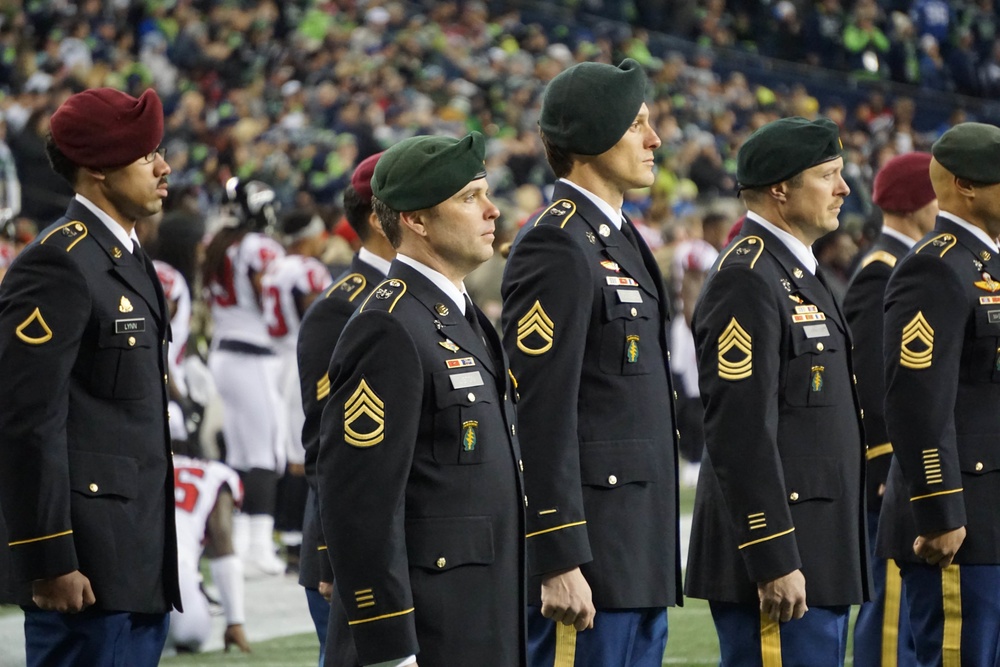 1st SFG (A) Seahawks Participate in National Anthem