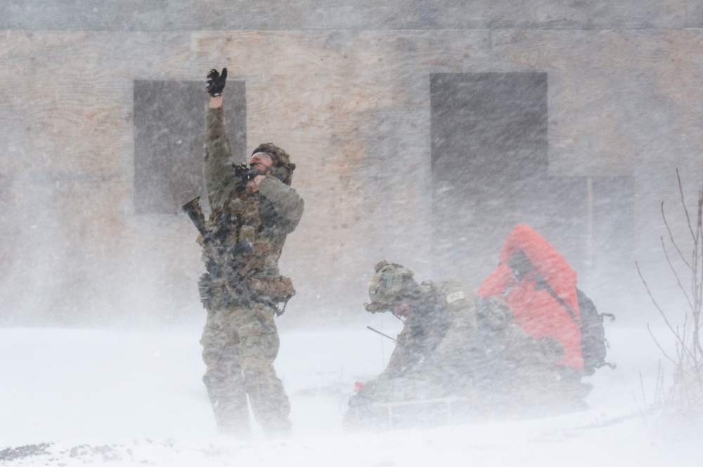 Alaska Air National Guard and Alaska Army National Guard cooperate for mass-casualty training exercise at JBER