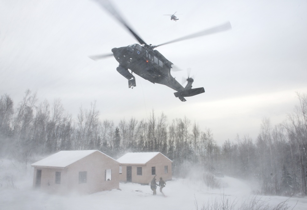 Alaska Air National Guard and Alaska Army National Guard cooperate for mass-casualty training exercise at JBER