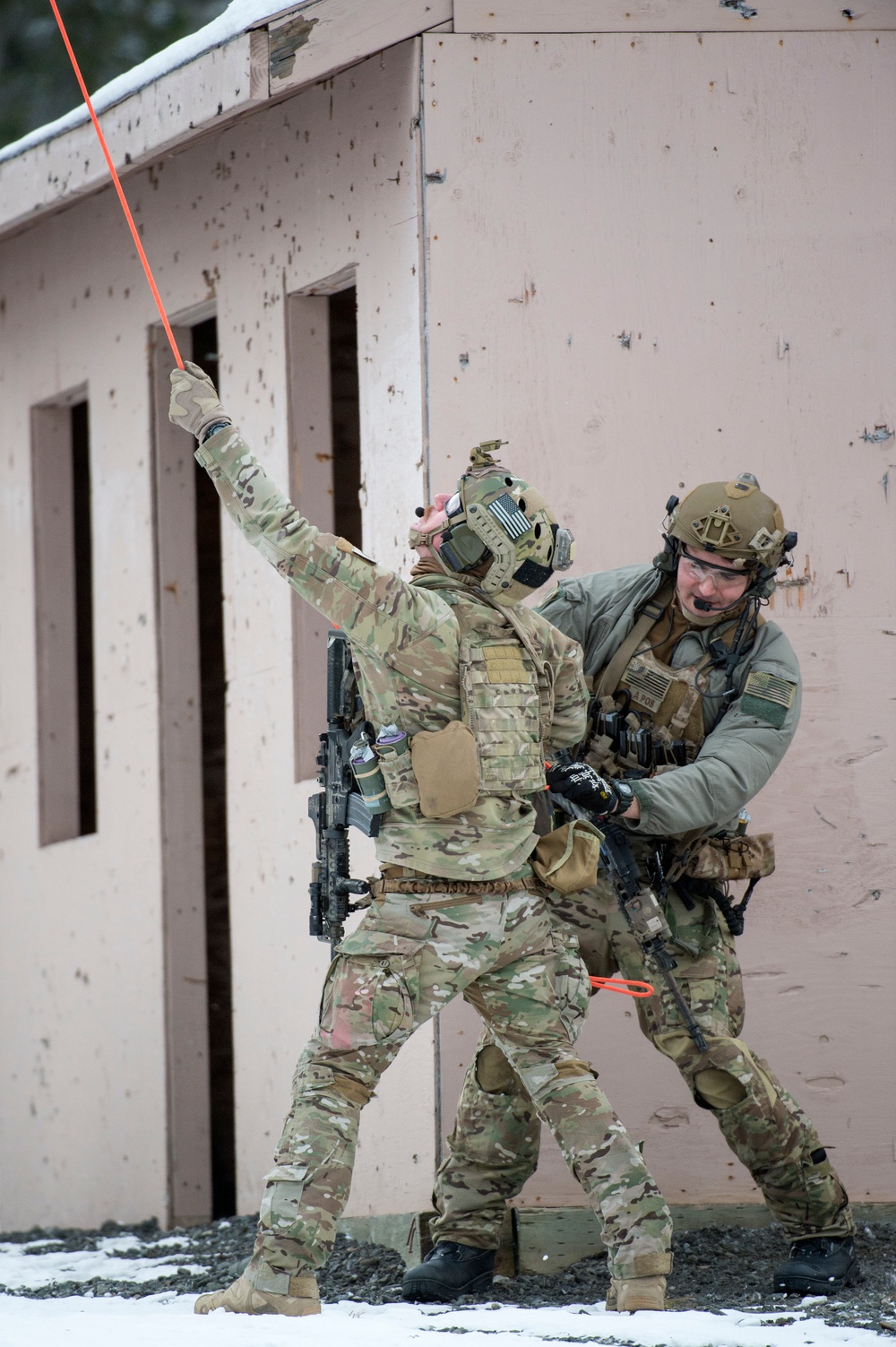 Alaska Air National Guard and Alaska Army National Guard cooperate for mass-casualty training exercise at JBER