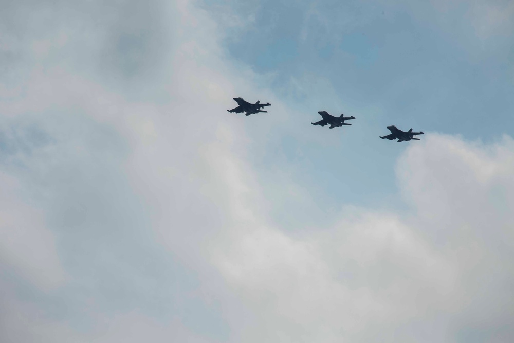 MCAS Iwakuni welcomes the first jet squadrons from Carrier Air Wing Five