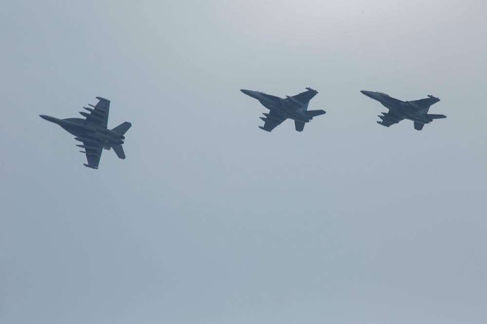 MCAS Iwakuni welcomes the first jet squadrons from Carrier Air Wing Five