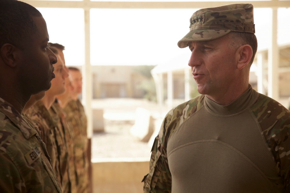 FORSCOM Commanding General Visits Deployed Soldiers