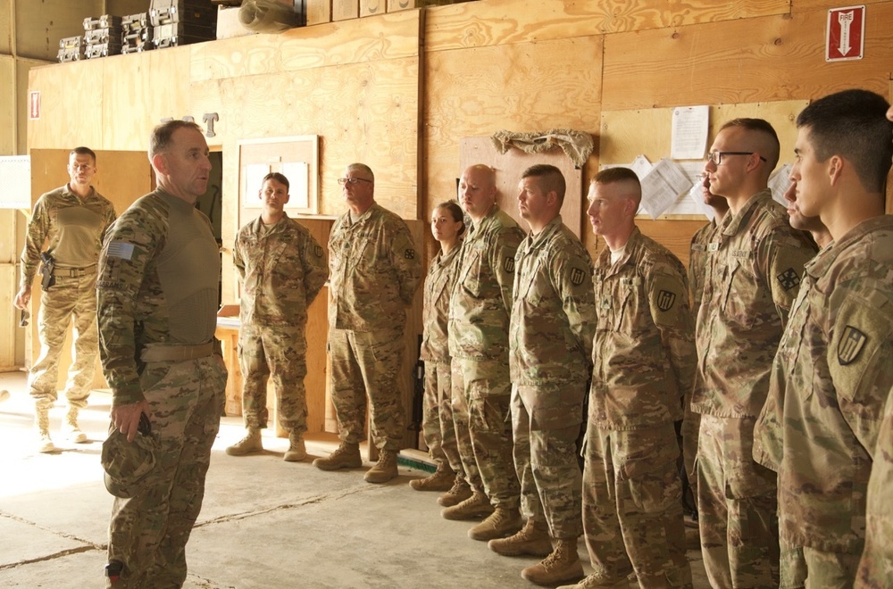 FORSCOM Commanding General Visits Deployed Soldiers