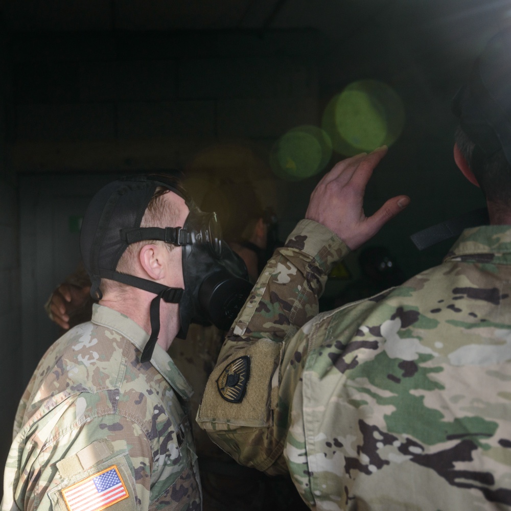 650th MI GP build M50 Mask confidence with AFNORTH instructor