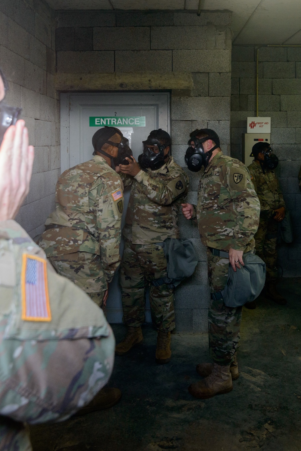 650th MI GP build M50 Mask confidence with AFNORTH instructor