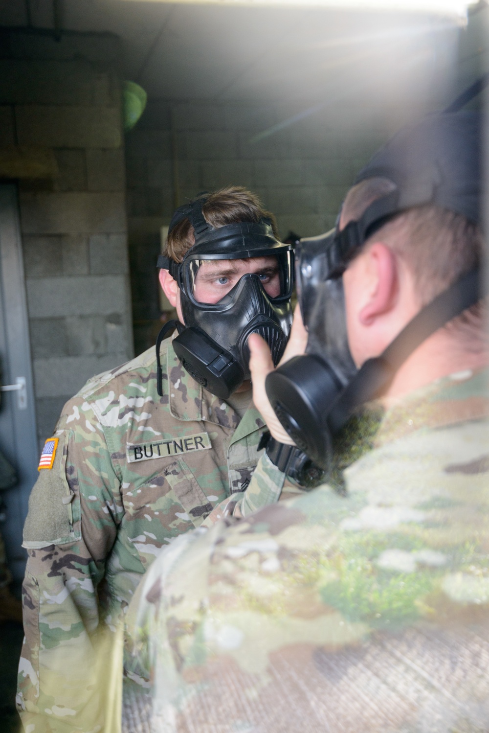 650th MI GP build M50 Mask confidence with AFNORTH instructor