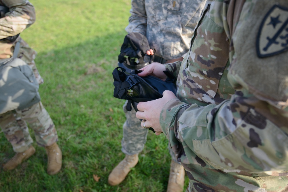 650th MI GP build M50 Mask confidence with AFNORTH instructor