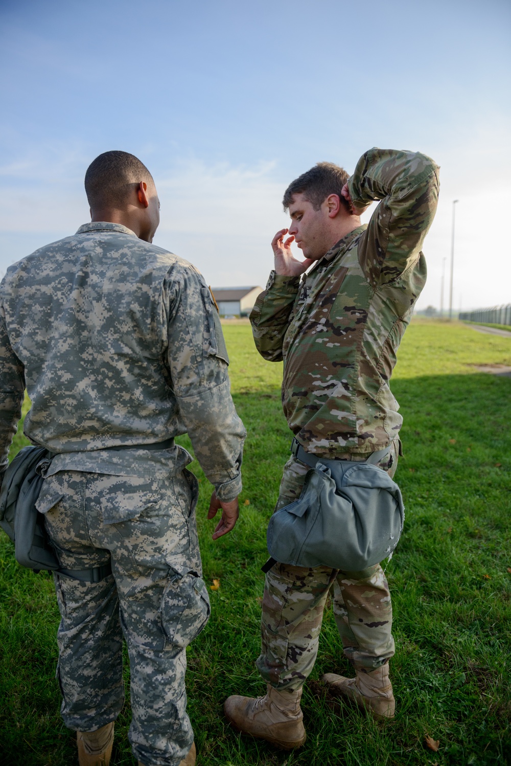 650th MI GP build M50 Mask confidence with AFNORTH instructor