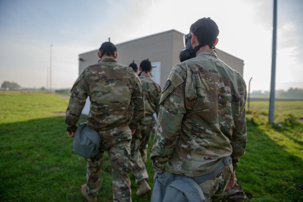 650th MI GP build M50 Mask confidence with AFNORTH instructor