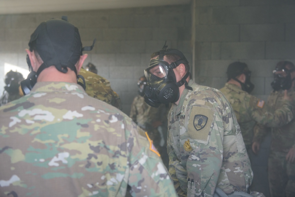 650th MI GP build M50 Mask confidence with AFNORTH instructor