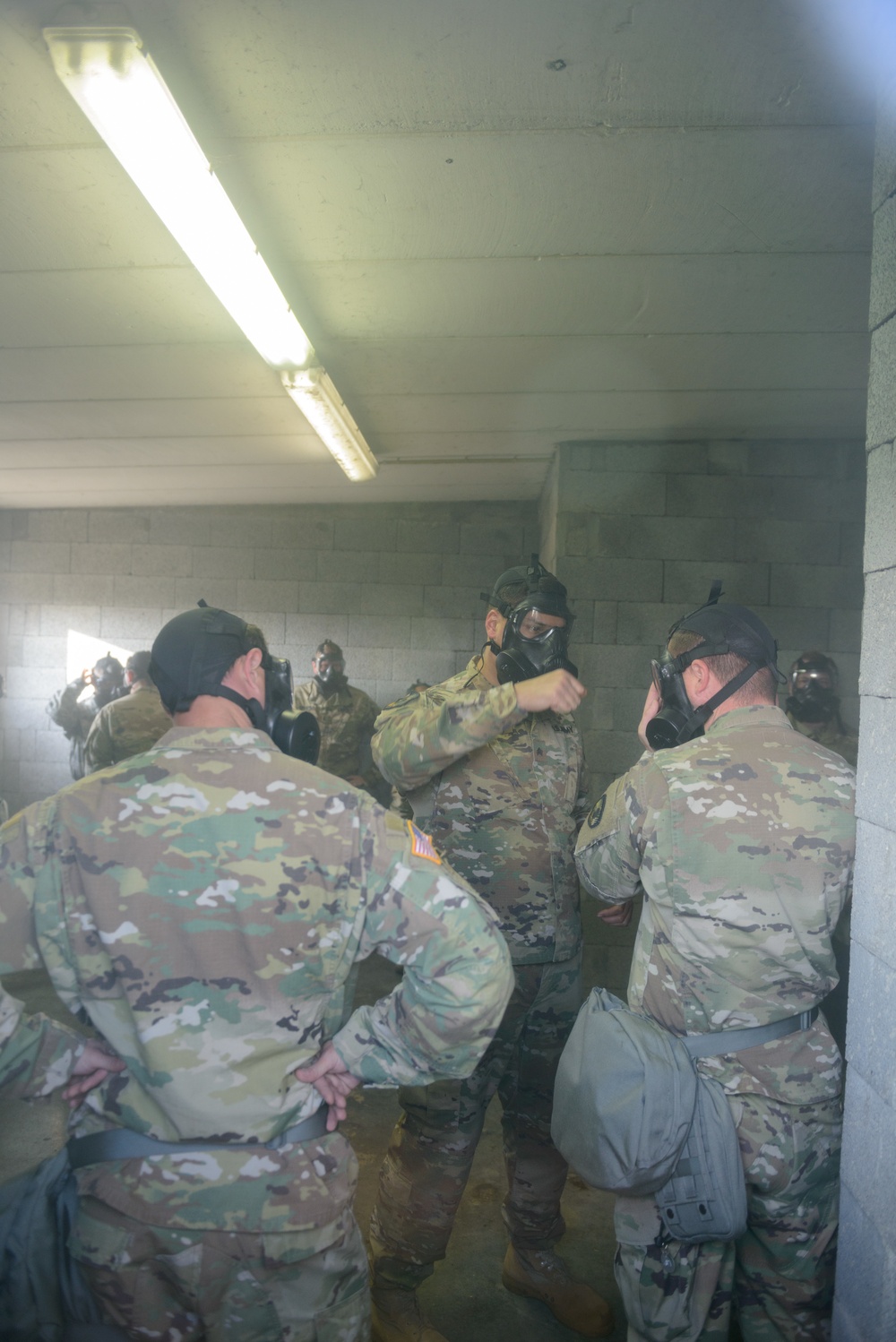 650th MI GP build M50 Mask confidence with AFNORTH instructor