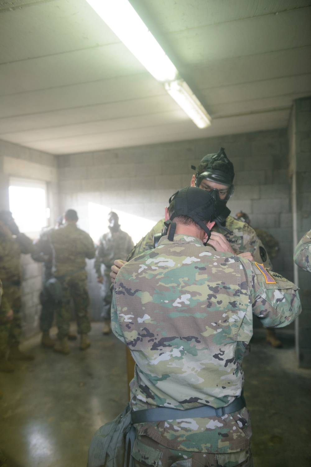 650th MI GP build M50 Mask confidence with AFNORTH instructor