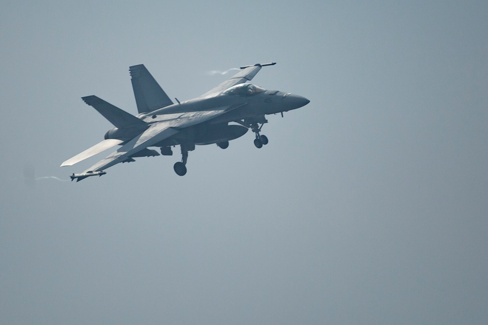 MCAS Iwakuni welcomes the first jet squadrons from Carrier Air Wing Five