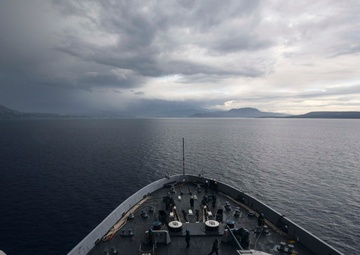 USS San Diego Arrives In Souda Bay, Greece