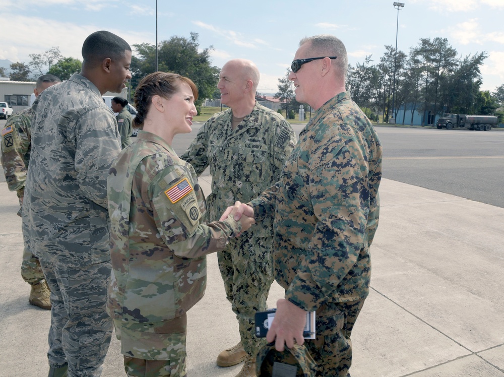 Admiral Kurt W. Tidd visits Soto Cano Air Base