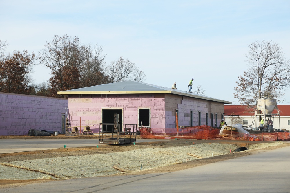 Construction on new Fort McCoy CYS admin, storage building continues