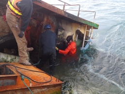 Salvors continue to work on Pacific Paradise