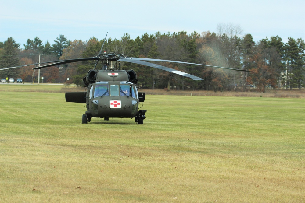 Blackhawk helicopter at Fort McCoy