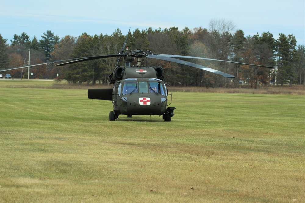 Blackhawk helicopter at Fort McCoy