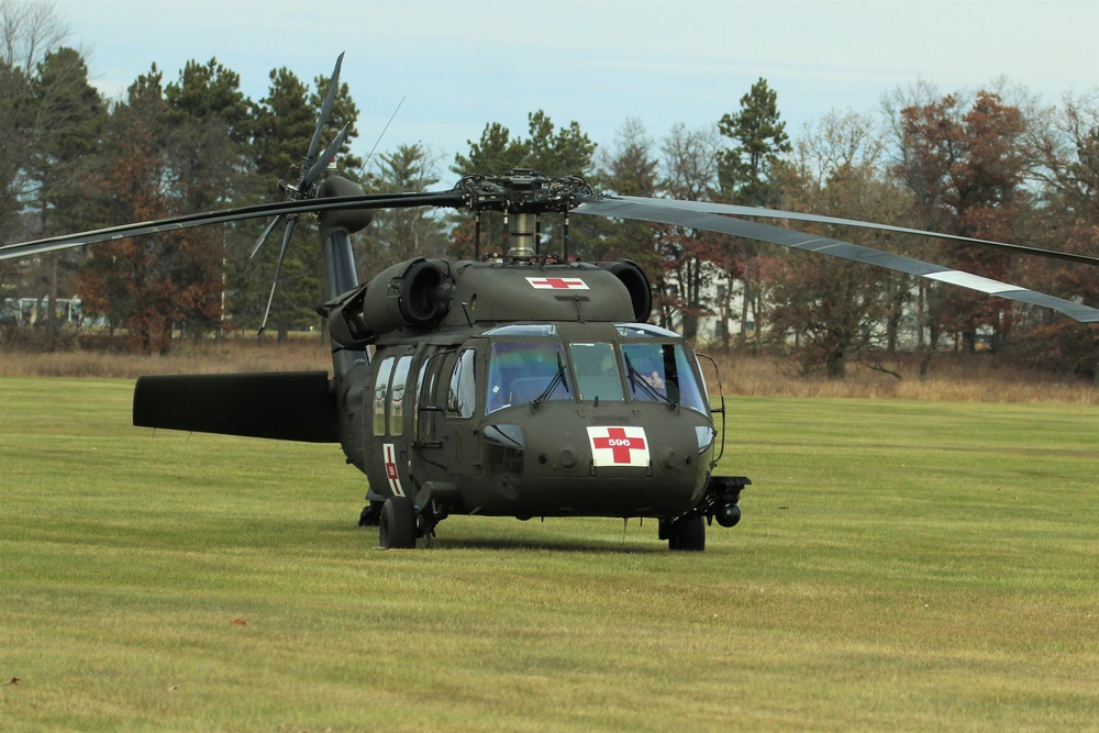 Blackhawk helicopter at Fort McCoy