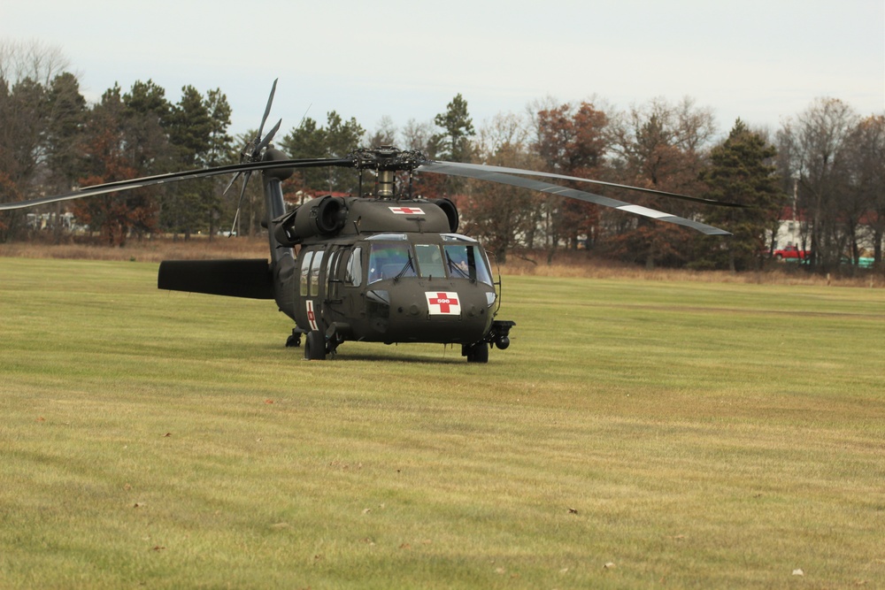 Blackhawk helicopter at Fort McCoy