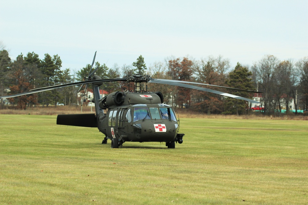 Blackhawk helicopter at Fort McCoy