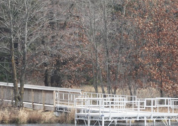 Fishing piers at Fort McCoy