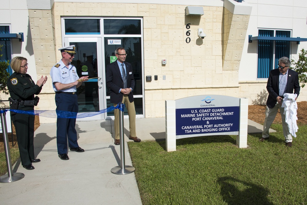Coast Guard Marine Safety Detachment Port Canaveral holds ribbon-cutting ceremony