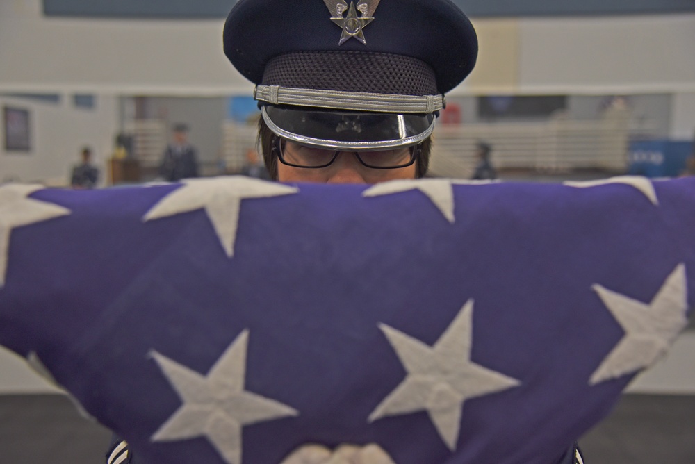 Taking a step outside of their AFSC: Honor Guard NCO in charge