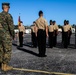 Marines judge a local high school drill meet