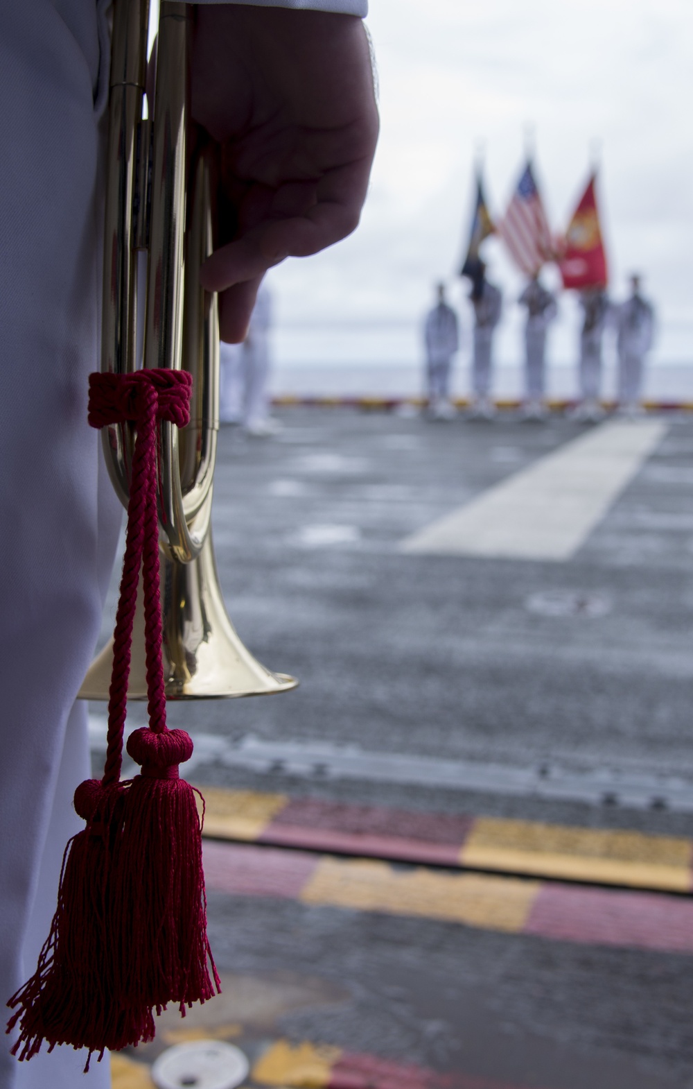 USS Wasp burial-at-sea