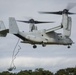 Marines fast rope with a MV-22B Osprey in Okinawa