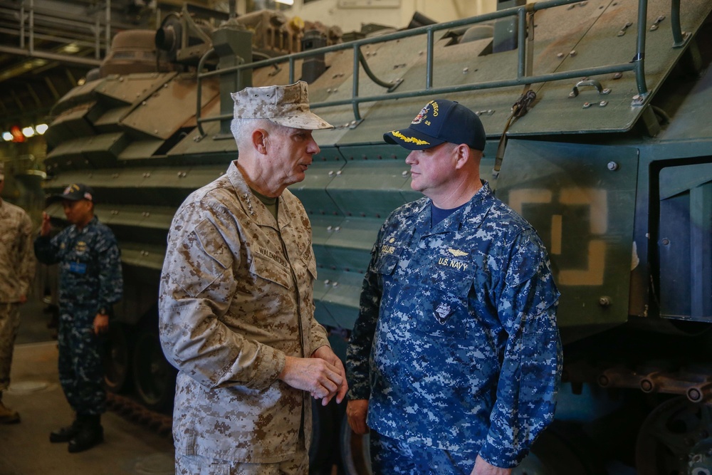 AFRICOM Commander Visits 15th MEU, USS San Diego