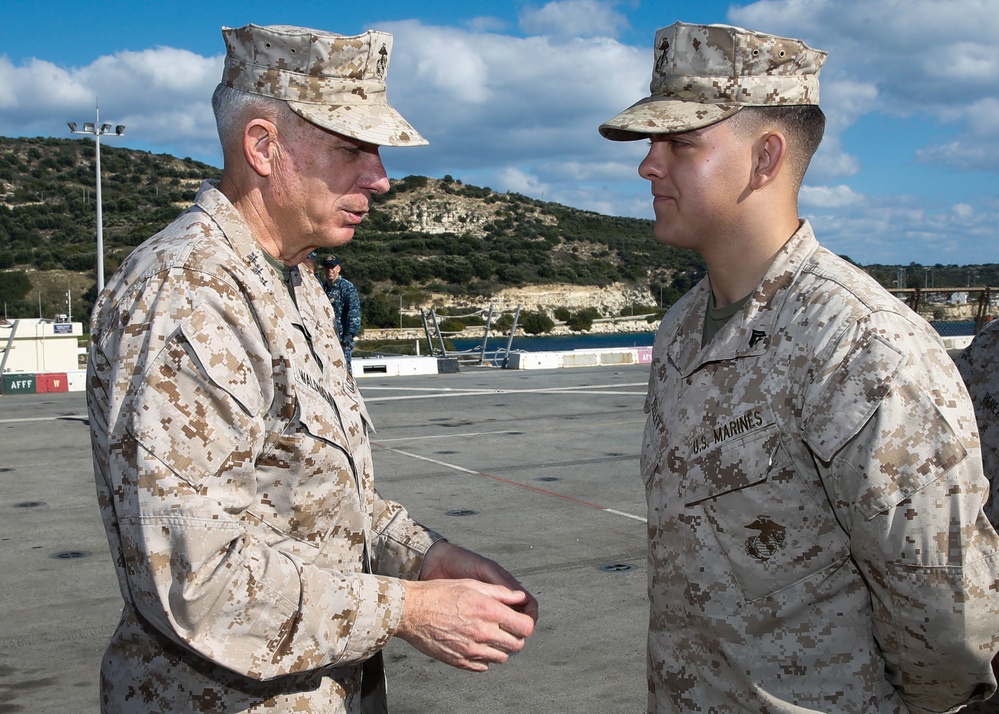 AFRICOM Commander Visits 15th MEU, USS San Diego