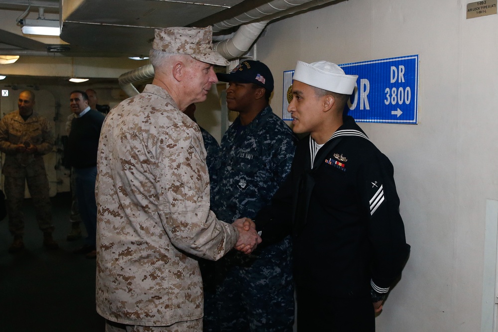 AFRICOM Commander Visits 15th MEU, USS San Diego