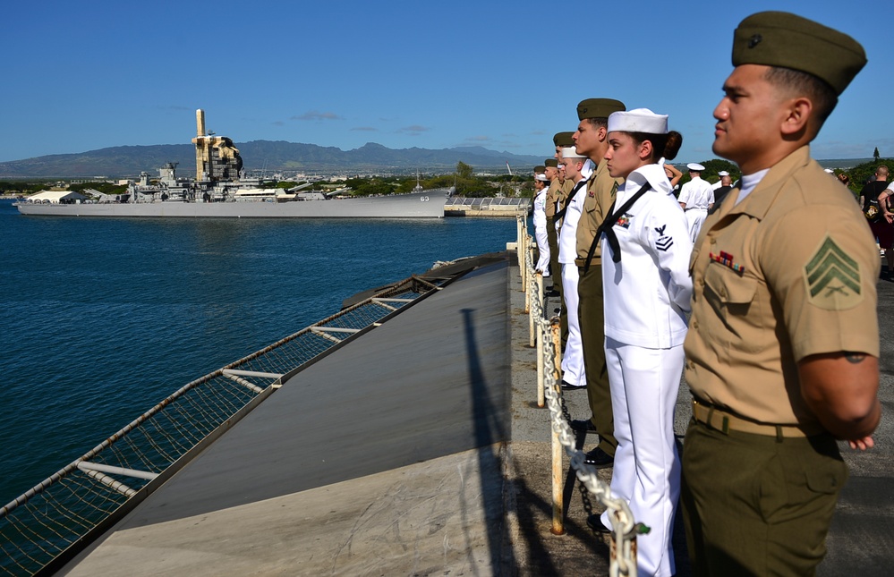 Nimitz Departs Pearl Harbor