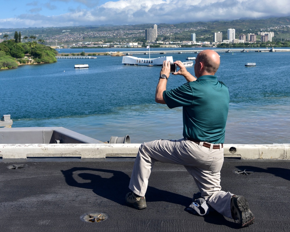 Nimitz Departs Pearl Harbor