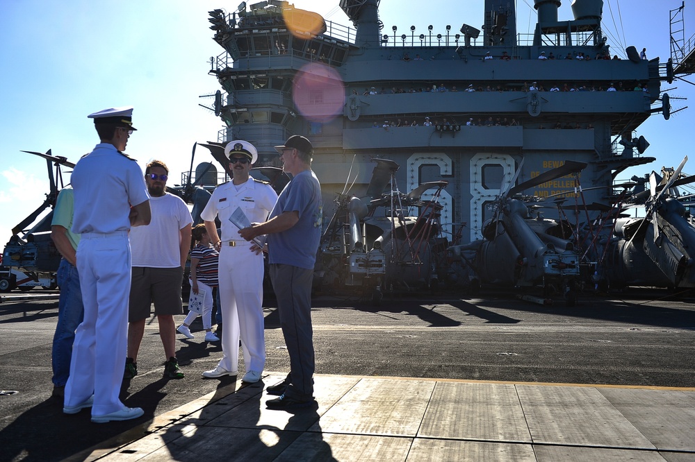 Nimitz Departs Pearl Harbor